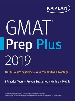 cover image of GMAT Prep Plus 2019